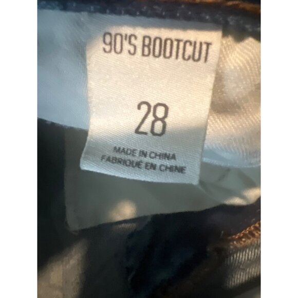 BDG Urban Outfitters 90s Bootcut Jeans Size 28 Rhinestone Embellished Denim - Picture 5 of 11